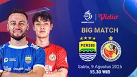Siaran Langsung BRI Super League Persib vs Semen Padang: Live Eksklusif di Vidio
