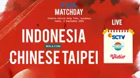 Link Live Streaming Timnas Indonesia Vs Chinese Taipei di Vidio