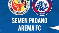 Link Live Streaming BRI Super League: Semen Padang Vs Arema FC